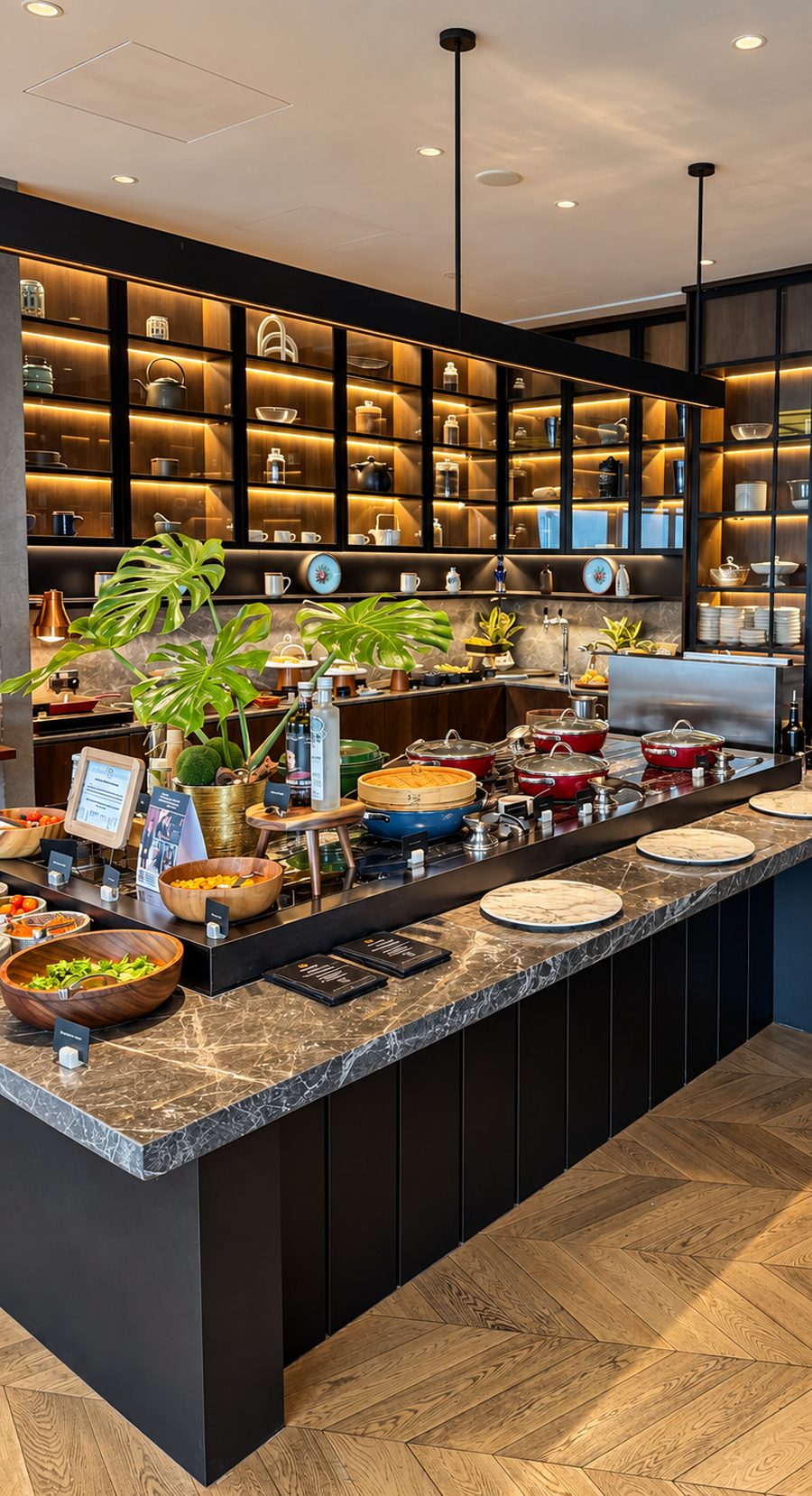 Fairmont Singapore, club lounge breakfast kitchen