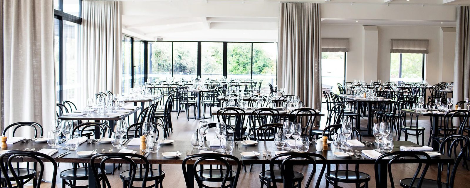 Lancemore Macedon Ranges, the Dining Room set for a long lunch